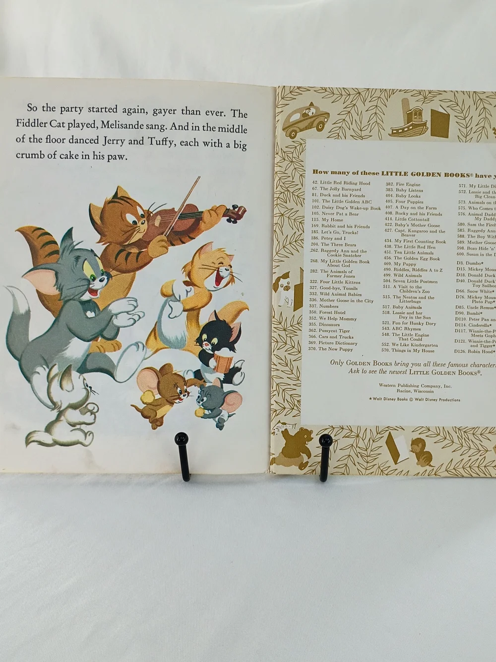 Little Golden Book Cat Bundle - Tom & Jerry Color Kittens 4 Vintage Kids Books